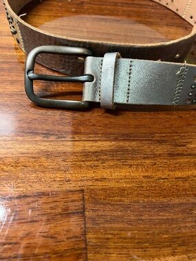 Fossil Tan Suede Leather Belt Strap
